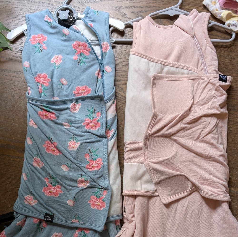 Kyte XS Sleep Sack Swaddle BUNDLE - Peony & Sakura